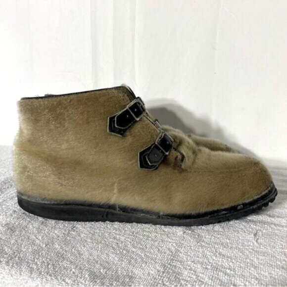 Vintage Blondo Two Buckle Seal Skin Chukka Boots 13 - Picture 2 of 14
